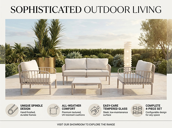 Botanist Premium Outdoor Rope Wicker Patio Dining Set Light grey — Grey