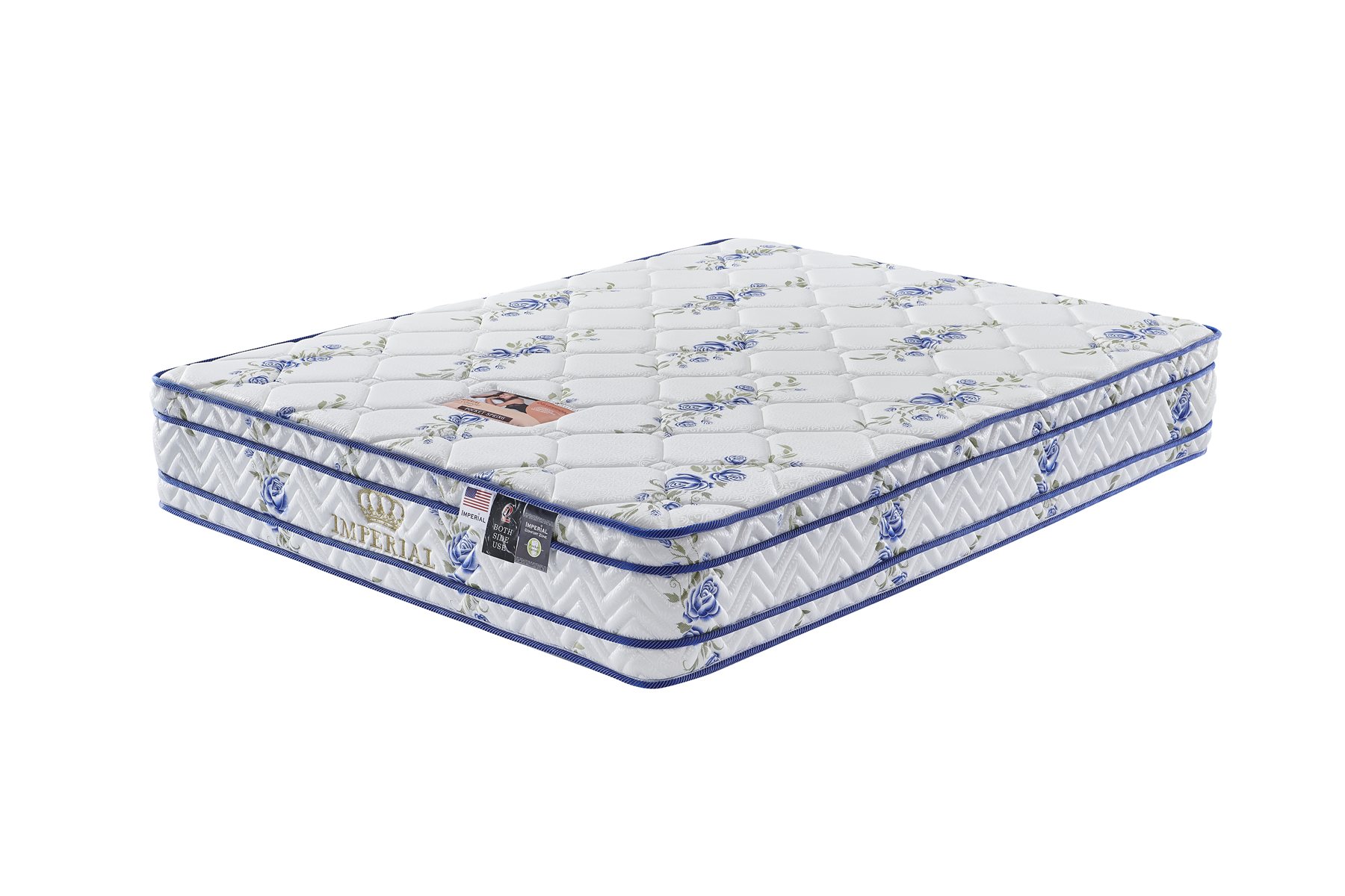 IMPERIAL SIPS-IMP-DBL-DUALET-REN-OB Obsession Double Eurotop Mattress – 2-Side, Thick, Extra Padding & Reinforced Corners